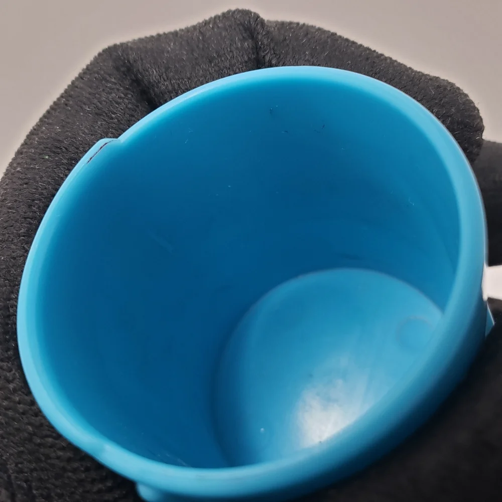 Kitty Kitten Cat Bucket Blue Small Toy